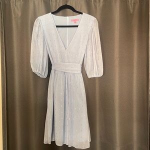 Gorgeous LDT bluebell dress with silver/gold detailing from Goddess line